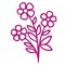 Pink Flowers Vinyl Decal Sticker product 1